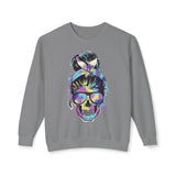 Retro Skull Graphic Crewneck Sweatshirt