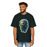 Cool Astronaut Skull Men's Heavy Oversized Tee