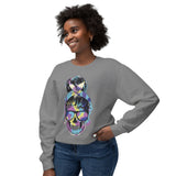 Retro Skull Graphic Crewneck Sweatshirt