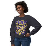 Happy Flower Graphic Crewneck Sweatshirt