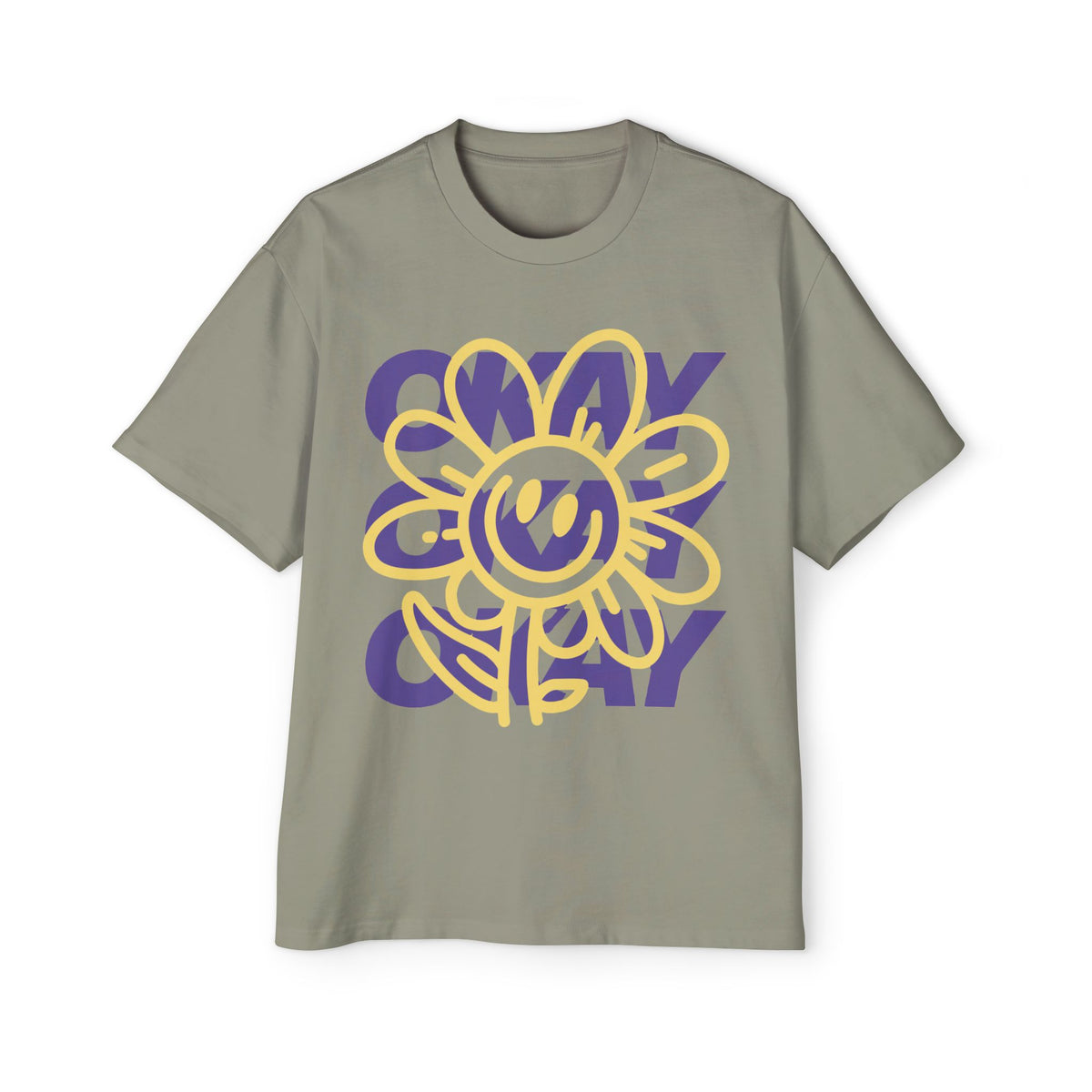 Joyful Flower Graphic Oversized Tee