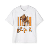 Playful Bear Graphic Oversized Tee for Men