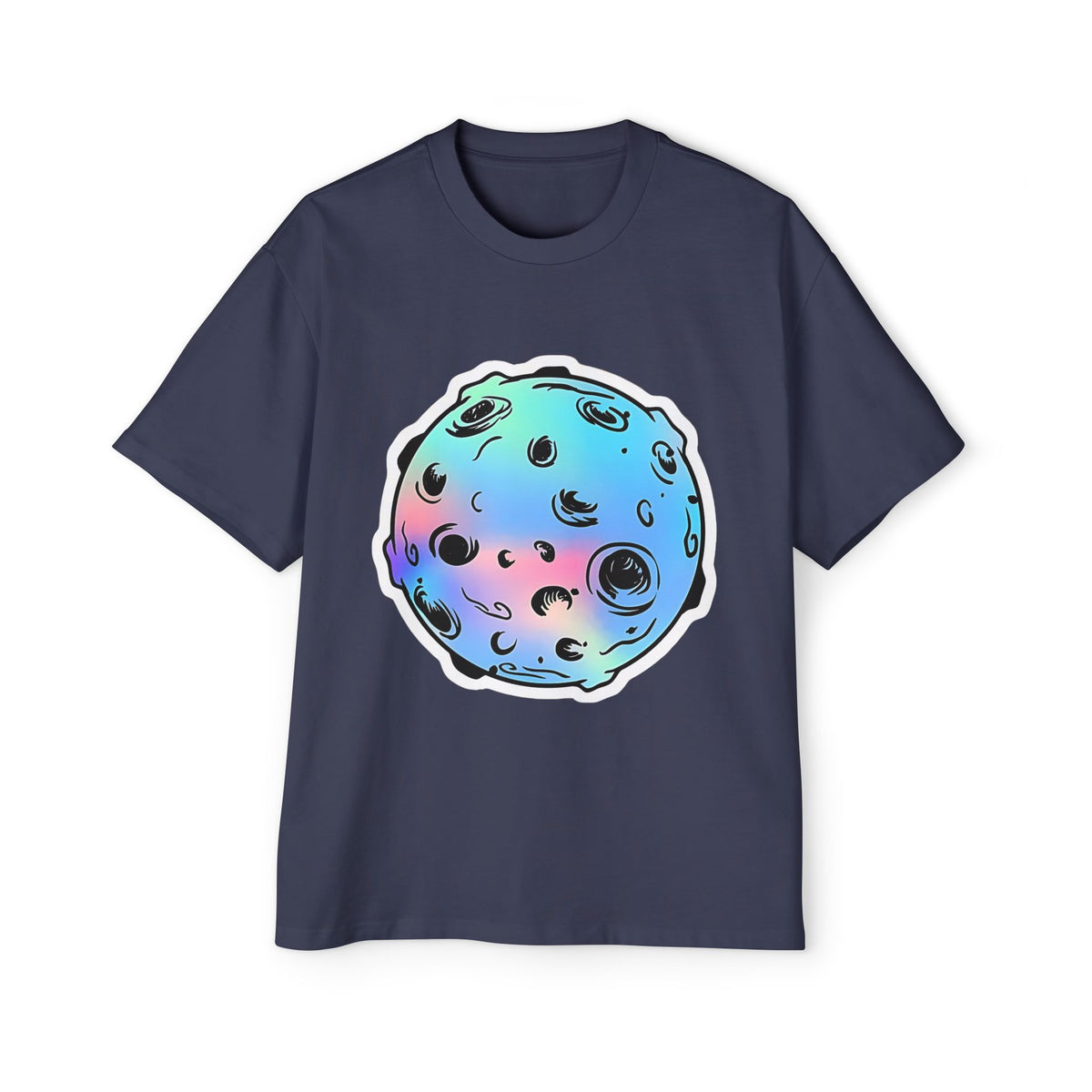 Cosmic Moon Graphic Tee for Men