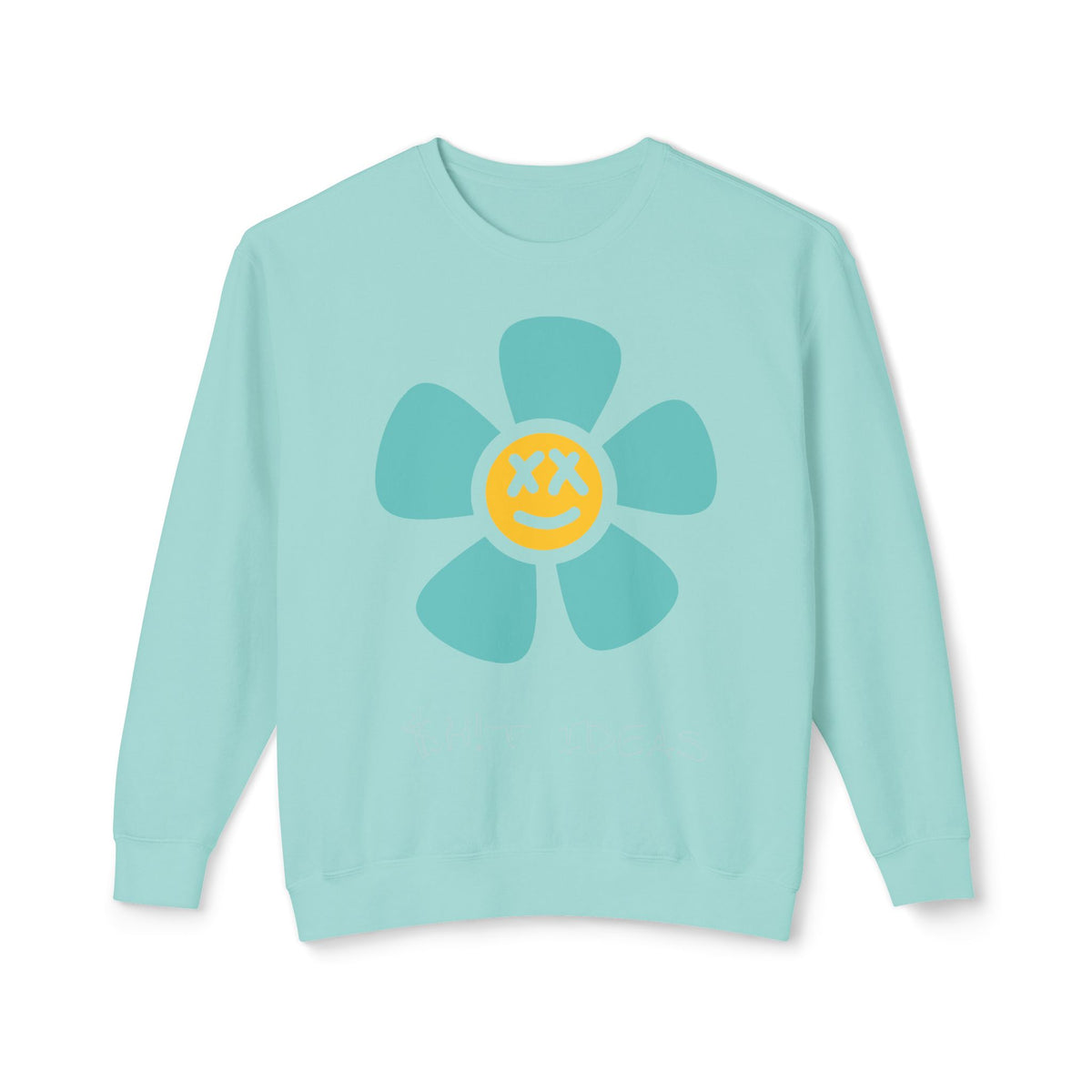 Smiley Flower Crewneck Sweatshirt
