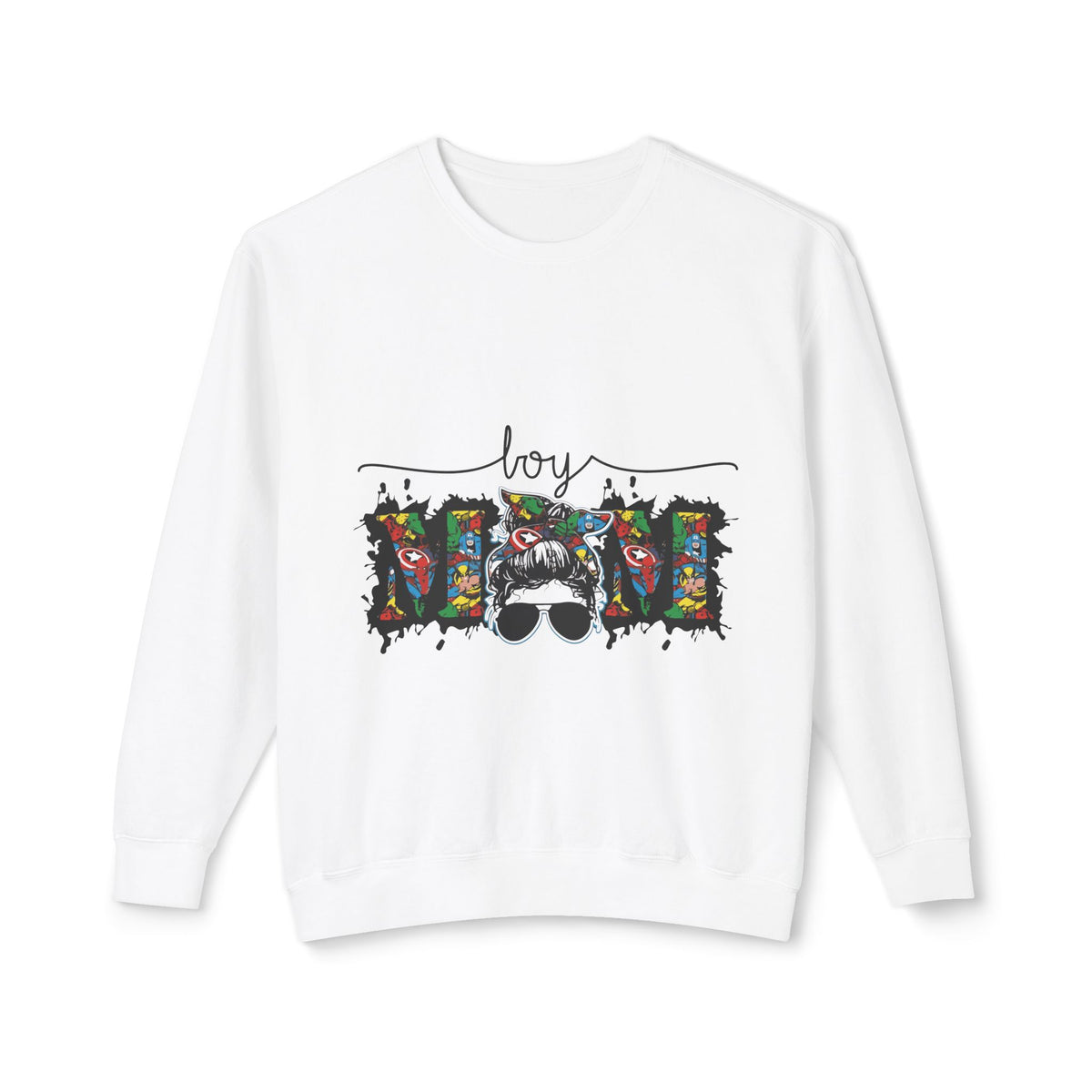 Colorful Graphic Crewneck Sweatshirt